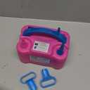 Electric Balloon Pump,110V 600W Portable Dual Nozzles Balloon Pump,Air Pump Balloon Blower for Party Decorations with Tying Tool (Small, Rose Red)