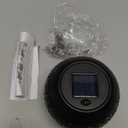 Solar Table Lantern Outdoor Waterproof-Dancing Flickering Flame Solar Powered LED Light,Black Metal Desktop Decorative Lamp for Gifts for Women Mom Desk Patio Garden Yard Decor