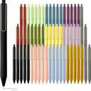 Black Gel Pens, Bulk Click Pen, 0.5mm Fine Tip, Smooth Writing, Black Ink Quick-Drying & Leak-Proof. Ideal for School, Office, and Journaling (60-Pack)