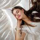 Bedsure Satin Pillowcase with Zipper, Similar to Silk Pillow Cases 2 Pack, White Satin Pillow Cases Queen Size Set of 2, Silky & Soft Pillow Covers for Hair & Skin, Gifts for Women Men, 20x30 Inches