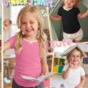 Halfchet 3 Pack Toddler Girls Short Sleeve T Shirts | Short Sleeve, Crewneck, Summer Casual Tees, Soft Fabric, Breathable, Stretchy, Comfort Fit, Kids Daily Tops, Available 18M-5T