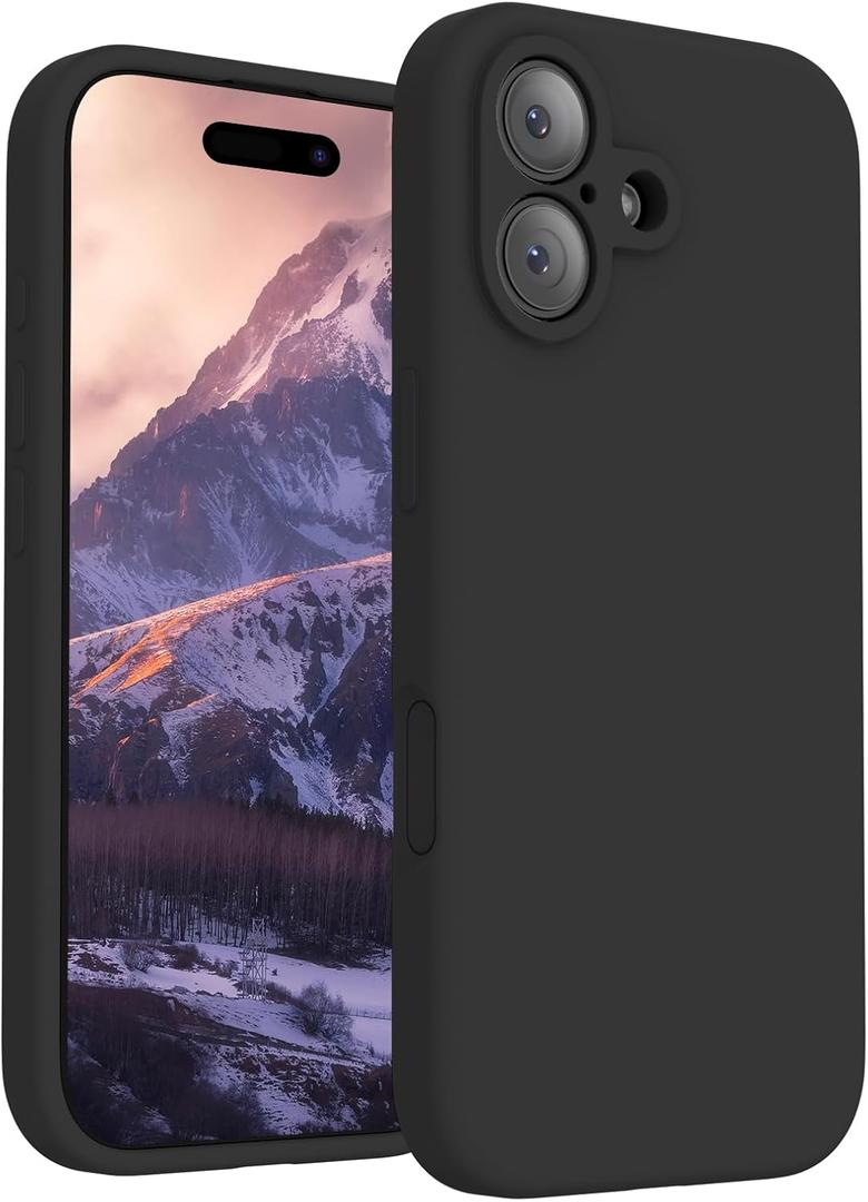 FireNova Magnetic for iPhone 17 Case, Compatible with MagSafe, [Integrated Silicone Camera Control Button] [Camera Protection] Anti-Scratch Microfiber Lining Phone Case, 6.3", Black