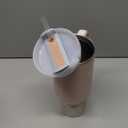 STANLEY Quencher H2.0 Tumbler with Handle and Straw 40 oz | Flowstate 3-Position Lid | Cup Holder Compatible for Travel | Insulated Stainless Steel Cup | BPA-Free | Peach Whip Gloss