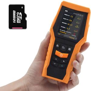 Smart Air Quality Meter Indoor 11-in-1 Air Monitor PM1.0 PM2.5 PM10 Dust TVOC VOC Detector HCHO Tester with Data Record for Home Office (126S)