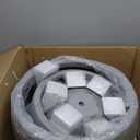 Kante 19.9",15.7",11.8" Dia Round Concrete Planter Set of 3, Outdoor/Indoor Large Bowl Plant Pots with Drainage Hole and Rubber Plug for Garden Patio Balcony Home, Natural Concrete