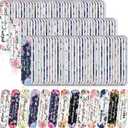 200 Pcs Christian Bible Verse Nail Files Gift for Women Religious Scripture Nail Emery Boards Colorful Floral Buffering Files Scripture Manicure Tools Easter VBS Gift(Bible Gentle Style)