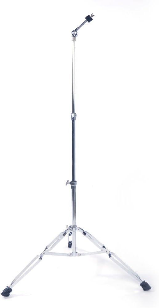 Ktaxon Cymbal Stand with Adjustable Height 27.5"-52.7", Premium Stainless Steel Frame, Double Braced Legs, Rubber Feet