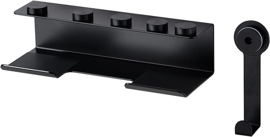 Storage Holder for Shark Flexstyle, Aluminum Alloy Storage Holder for Shark 430/440 Flexstyle, Wall Mount Holder for Shark Flexstyle and Attachments (Black), LEA-WALLS-01