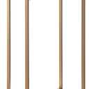 HollyHOME Small Round Metal Waterproof End Table, Accent Indoor&Outdoor Coffee Side Table, Snack Sofa Table for Living Room, Anti-Rust Decorative Plant Stand, (D) 14.5" x (H) 25", Gold/Grey