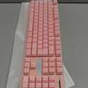 RedThunder K10 Wireless Gaming Keyboard and Mouse Combo, LED Backlit Rechargeable 3800mAh Battery, Mechanical Feel Anti-ghosting Keyboard + 7D 3200DPI Mice for PC Gamer (Pink)