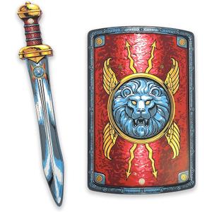 Liontouch Roman Legionary Sword & Shield | Historical Combat Toy Set for Childrens Pretend Play As A Soldier in Ancient Rome | Safe Weapons & Battle Armor for Dress Up & Gladiator Costumes for Kids