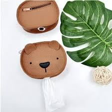 Durable Faux Leather Dog Poop Bag Dispense
(2 Pack)