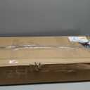 Vaunn Medical Adjustable Overbed Bedside Table With Wheels (Hospital and Home Use) (Walnut Brown)