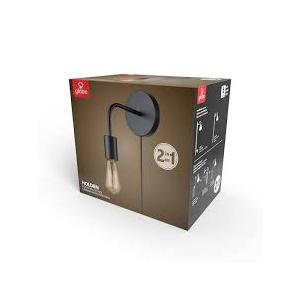 Globe Electric Holden 1.77 in. 1-Light Matte Black Wall Sconce Light