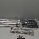 10FT Dust Barrier Poles 4 Pack with Carry Bag, Stainless Steel Retractable Zipper Wall Poles Kit for Renovation, Remodeling and Isolation Work