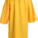 FtyFty Unisex Adult Matte Graduation Cap and Gown Tassel Set (Yellow)