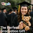WEIGEDU Graduation Gift Teddy Bear Stuffed Animal Plush Toy with Cap, Sash & Diploma, Graduation Gift for Kids, Students, Boys & Girls, 12 Inch