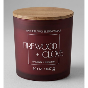 Firewood + Clove Candle