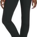 PGA Tour Women's Stretch Golf Pants with Pull-on Waist, 31" & 32" Inseams, Tummy Control, Moisture-Wicking, Sun Protection (Medium, Caviar Black)