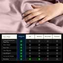 Miracle Made Breathable Cotton Bed Sheets, 4-Piece Set – Silver-Treated, Soft and Cool-to-the-Touch Lightweight Bedding Designed for Hot Sleepers – Queen Size, Rosewood