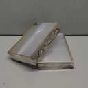 EHWINE 12 Pack Acrylic Sign Holder 5 x 7, Double Sided Gold Picture Frame Stand up Table Top Sign Holders, Clear Display Stand Menu Flyer Holder for Wedding Party (Provide Non-slip Mats)