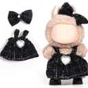 AICase for 17cm Doll Clothes/Outfit, Clothes Set for 17cm Doll,2 Piece Set Premium Luxury Chic Dress Clothing, Girls Stylish Adorable Dolls Clothes Accessories _4