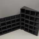 DNA MOTORING 2pcs 5.3" Rise Rubber Curb Ramp Heavy Duty Loading Driveway Ramp Threshold Ramp 19.5 in L x 13.6 in W x 5.3 in H for Loading Dock, Warehouse, Wheelchair, Motorcycles, Cars, TOOLS-00646