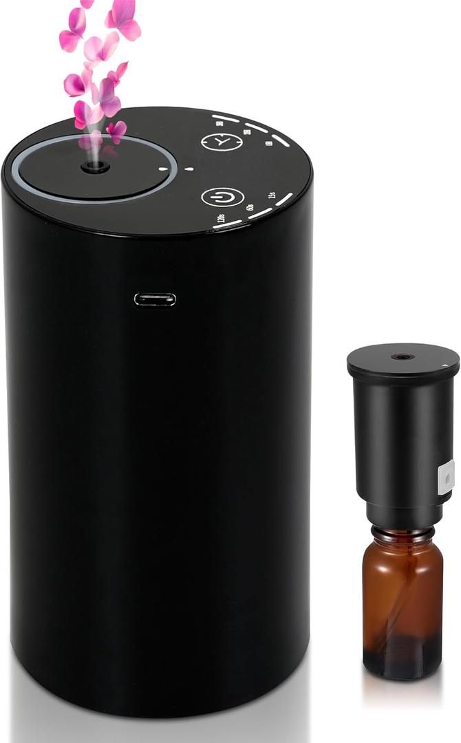 Waterless Essential Oil Diffuser Machine 300g Cold Air Scent Diffuser for Home Office and Hotel Waterless Aroma Oil Diffuser for Large Room Automatic Fragrance Spreading System