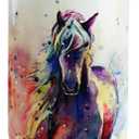 30oz Horse Tumbler With Handle and Straw - Insulated Leak Proof Travel Coffee Mug, Reusable Stainless Steel for Horse Lovers, Gifts for Women, Yellow Black