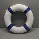 20/28 inch Foam Life Preserver Ring with 98.4 ft Floating Lifesaving Rope, Throwable Flotation Device, for Boat Safety Equipment