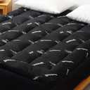 Favorland Mattress Topper King Size - Cooling Extra Thick Breathable Viscose Made from Bamboo Mattress pad - Soft Quilted Fitted Mattress Cover with 900 GSM Down Alternative Fill (8-21Deep Pocket)