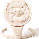 Baby Swings for Infants, Electric Infant Swing with Remote Control, Portable Baby Swing with 5-Point Harness, 5 Speeds, and 10 Preset Lullabies (Adapter Included)