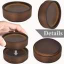 Sopicoz Wood Bed Risers, Heavy Duty Wood Blocks, 1 inch Stackable to 2 inch 3 inch 4 inch High, Furniture Risers for Couch Sofa Cabinet Ottoman End Table (4pcs Round)