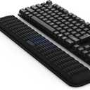 MEKASS Keyboard Wrist Rest, Soft Memory Foam Wrist Support for Keyboard, Keyboard Hand Rest Pad for Wrist Pain Relief, Keyboard Wrist Guard for Long Hours of Work, Gaming, StudyingClassic Black