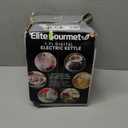 Elite Gourmet EKT8717 1.7L Dual Wall Cool Touch Electric Tea Kettle, Borosilicate Glass, 304 Stainless Steel Interior, Programmed Digital Touchscreen, Keep Warm, Auto Off & Audible Indicator, Black (1.8 Quarts)