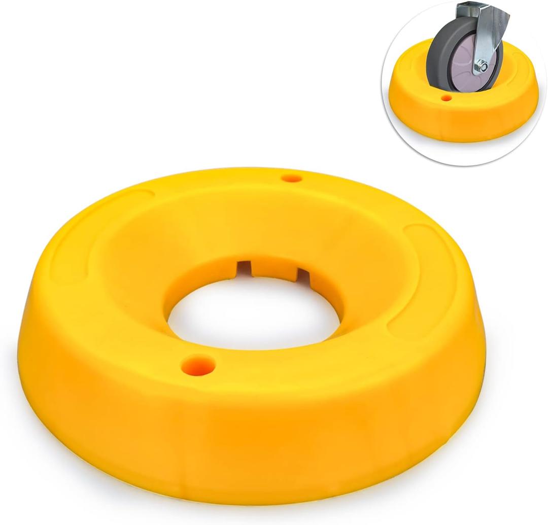 Durable Wheel Dock for Trailer Tongue Jack, Heavy Duty Wheel Dock for Cargo Camper RV Boat Roller Stopper, Caster Chock Easy to Store and Transport (1 Pack)