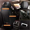 AOMSAZTO Full Set Seat Covers for Chevy Colorado 2015-2026, 5-Seat Leather Car Seat Cover Waterproof Airbag Compatible LT Z71 ZR2 Black&Gray