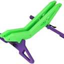 MAKELEN Adjustable Bike Parking Stand Fits 16-29 Inch Bicycles, Compatible with 23c-3.0 Tire Width – Heavy-Duty Plastic, Easy Installation, Stylish Two-Tone Design (Green&Purple)