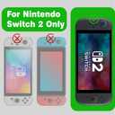2 x Moraviel Carrying Case Designed for Nintendo Switch 2 for Boys Girls Man Cool Fashion Slim Carry Travel Bag Protective Shell 10 Game Cartridge Cover Compatible with Nintendo Switch 2 (2025) - Grey