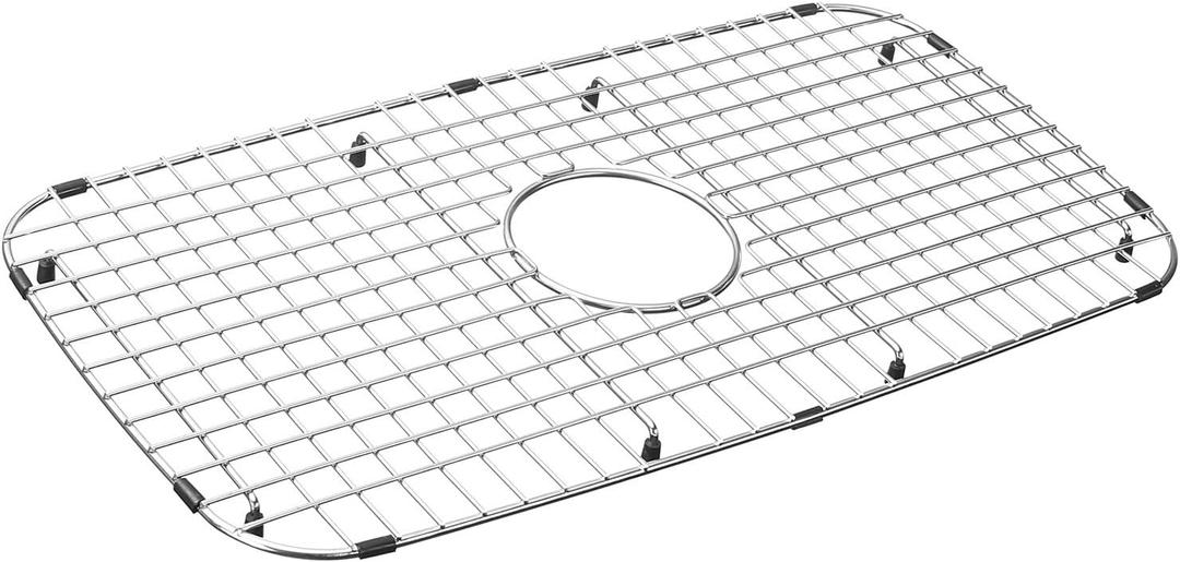 Serene Valley Sink Grid 26-1/8" x 13-15/16", Centered Drain with Corner Radius 2-1/2", NDG2614C