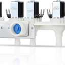 For WH23X29553 GE Water Inlet Valve, For GE Washer Water Inlet Valve Replace PS12743643 AP6983554 EAP12743643 33090202 0024000126GA Compatible with General Electric, Hotpoint, RCA