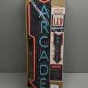 Arcade Double-Sided Marquee Sign With Neon Print And LED Bulbs Vintage Inspired Retro Decor For The Home (26 x 3" x 8")
