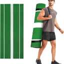 GSK Baseball Softball Pitching Mat 310FT Green 12mm Denser Antifade Turf 5mm EVA Foam Antislip Bottom Roll-Up Design with Strap Portable Practice Mat Mound for Indoor Outdoor Training