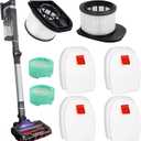 IZ862H for Shark Stratos Filter Replacements: Vacuum Filters for Shark Stratos Cordless Vacuum, 2 HEPA Filters + 4 Foam Felt Filter + 2 Replace Shark Stratos Odor Neutralizer Cartridge, White 8 Pack