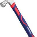 WORKPRO 16 oz Claw Hammer with Fiberglass Handle, All Purpose Hammer with Forged Hardened Steel Head (Blue)