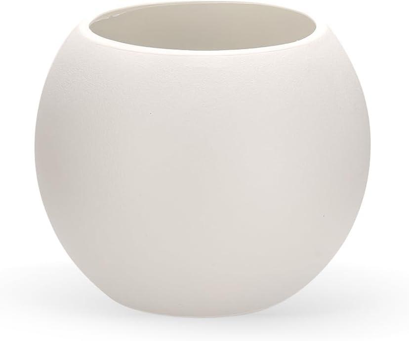 Large Round Planter,Planters for Indoor Plants & Outdoor,Durable Plastic Material Sphere Planter with Drainage Hole & Rubber Plug Weather Resistant,Plant Pot, 5.3 gallon