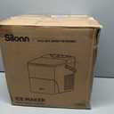 Silonn Countertop Ice Maker with Expanding Ice Basket, 9 Cubes in 6 Mins, 2.5L Ice Basket, Self-Cleaning Ice Maker with LED Touch Control, 2 Bullet Ice Sizes for Home, Kitchen, Office