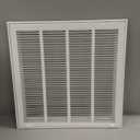 20"W x 20"H [Duct Opening Size] Steel Return Air Filter Grille - Removable Face/Door for 1 inch Filters -HVAC Vent Cover Grill - White [Outer Dimensions: 22 5/8"W X 22 5/8"H]
