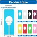 72 Pcs Hanging Closet Size Dividers with 2 Pcs Bonus Marker, 8 Colors Reusable Plastic Writable Rectangular Dividers Separators For Clothing Racks, Closet Organization, and Retail Store
