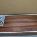 24 Inch Teak Floating Shelves Set of 2 - Solid Natural Wood Wall Mounted Shelves with Invisible Brackets - Heavy Duty Waterproof Storage for Bathroom, Kitchen, Living Room & Outdoor